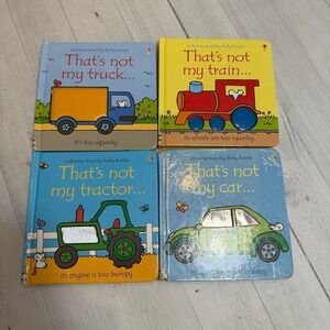 Usborne paper pie That's Not my Books truck train car and tractor